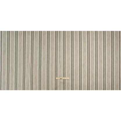 Cotton and Polyester Woven - Sage Tactile Stripes - British Imported Full