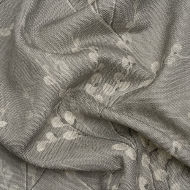 Linen and Rayon Drapery Woven - Steel Prairie Willow - British Imported
