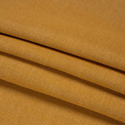 Linen, Viscose and Polyester Woven - Amber - British Imported Folded
