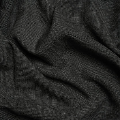 Linen, Viscose and Polyester Woven - Charcoal - British Imported