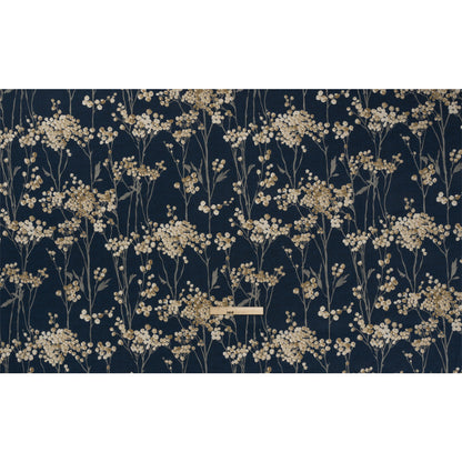 Cotton Canvas Print - Ink Berry Stems - British Imported Full