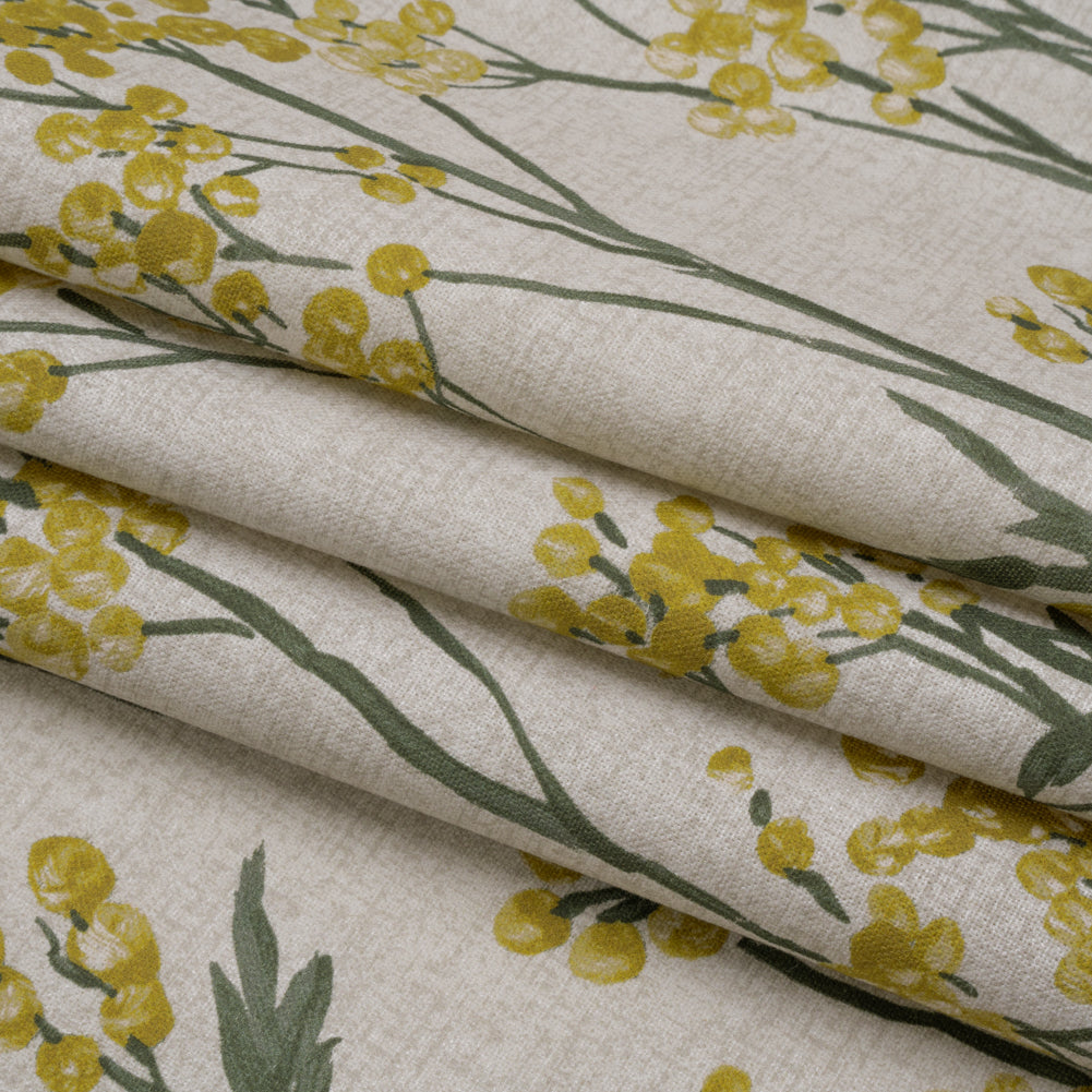 Cotton Canvas Print - Maize Berry Stems - British Imported Folded