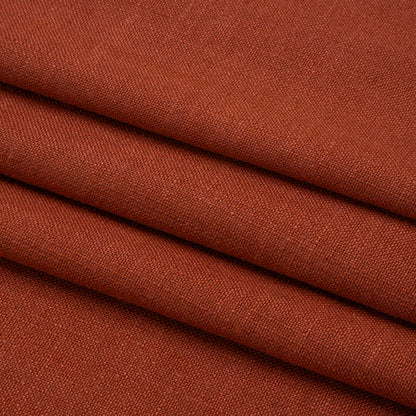 Linen, Viscose and Polyester Woven - Crimson - British Imported Folded