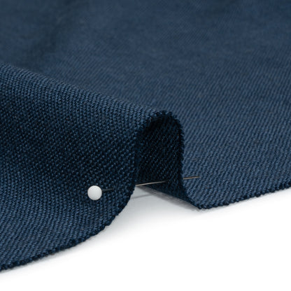 Linen, Viscose and Polyester Woven - Midnight - British Imported Detail