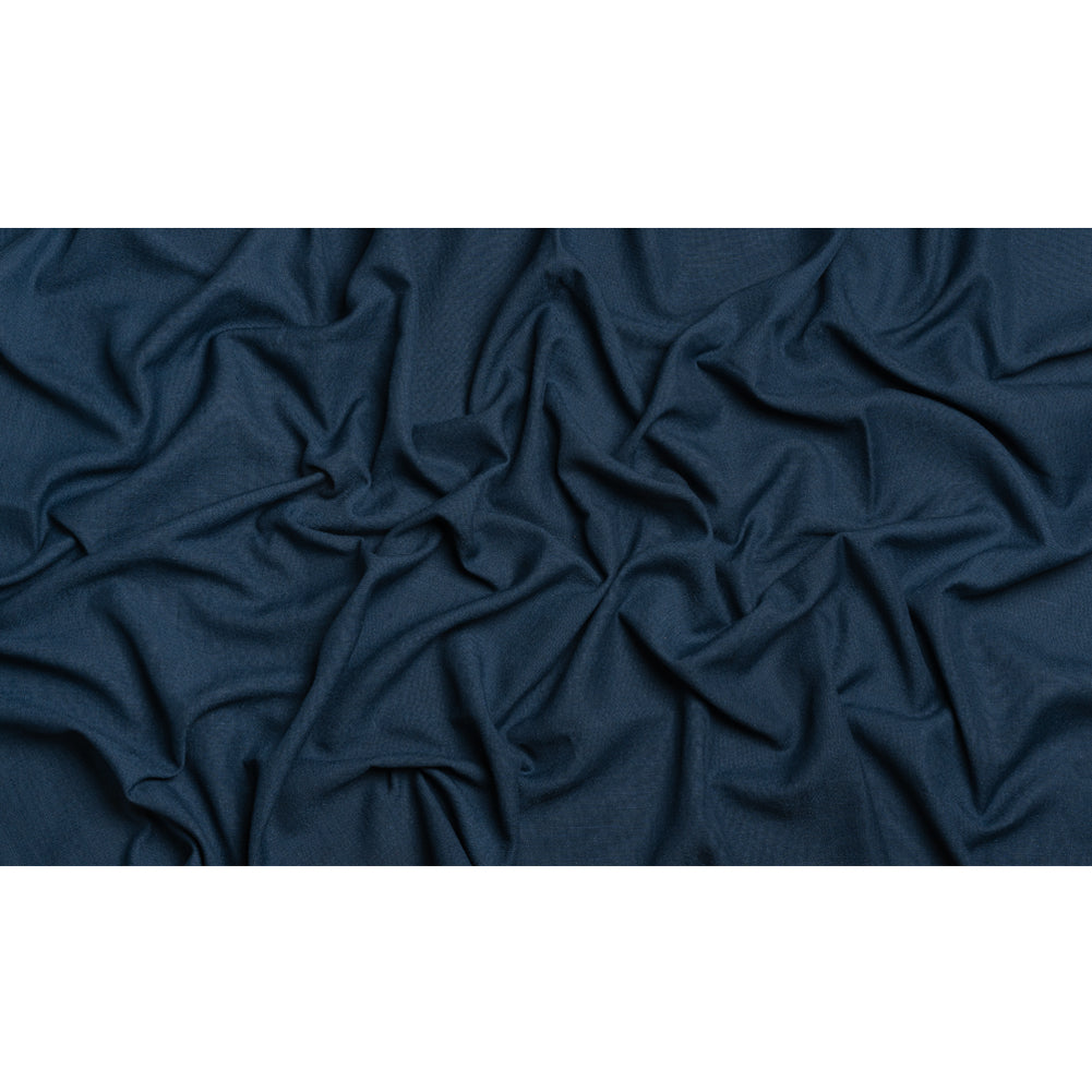Linen, Viscose and Polyester Woven - Midnight - British Imported Full