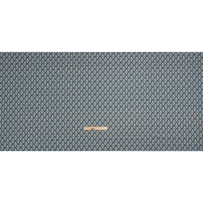 Cotton and Linen Canvas Print - Midnight Floral Arches - British Imported Full