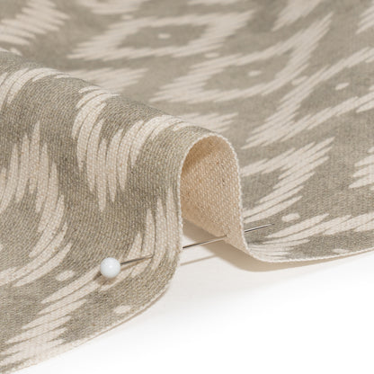 Cotton and Linen Canvas Print - Pebble Diamonds and Dots - British Imported Detail