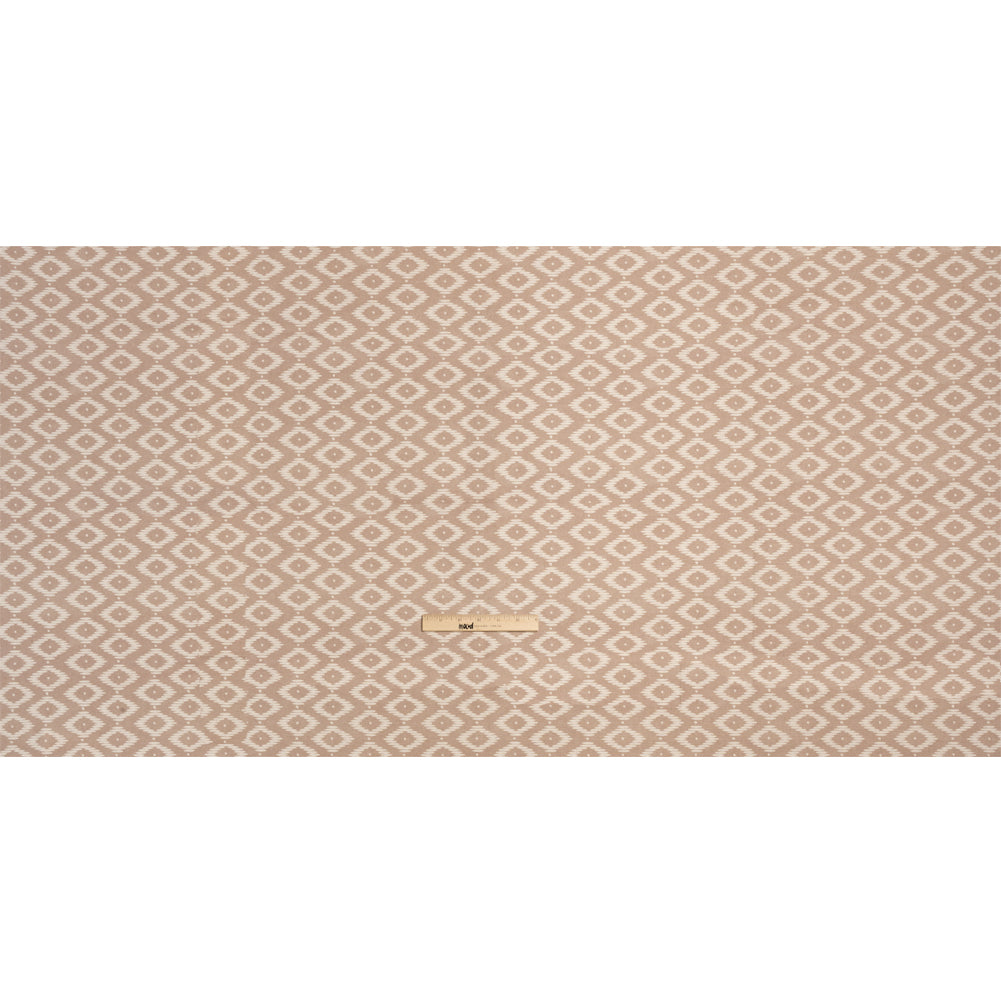 Cotton and Linen Canvas Print - Rose Diamonds and Dots - British Imported Full