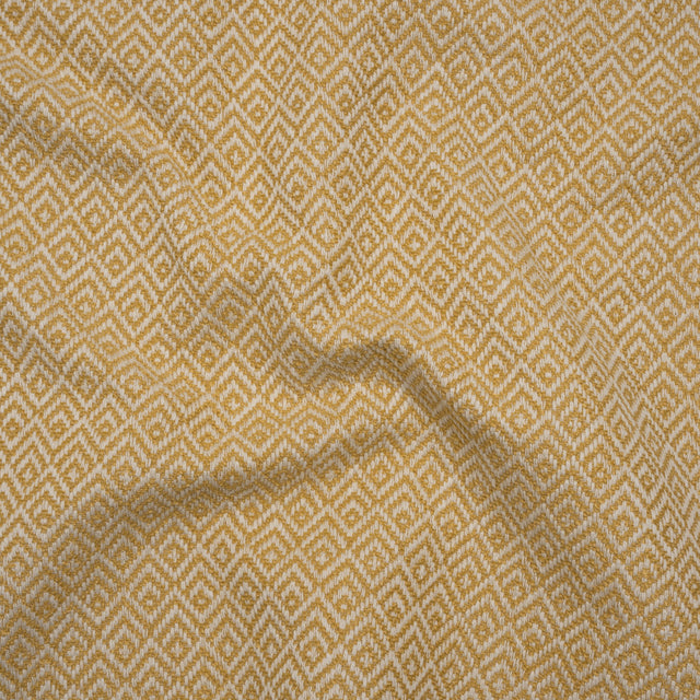 Boucle Drapery Twill - Marigold Birdseye Diamonds - British Imported