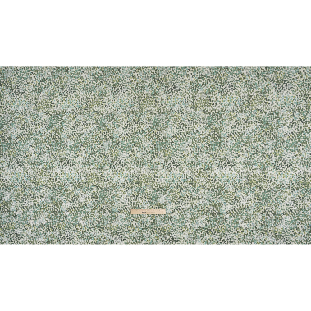 Drapery Jacquard Print - Jade Bouncing Spots - British Imported - Full