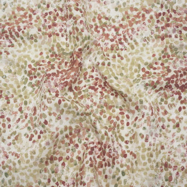 Drapery Jacquard Print - Vintage Bouncing Spots - British Imported