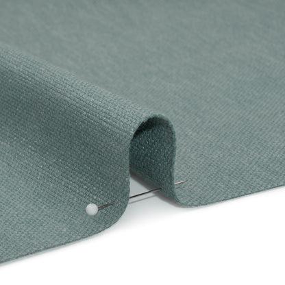 Linen Look Recycled Polyester and Cotton Woven - Azure - British Imported