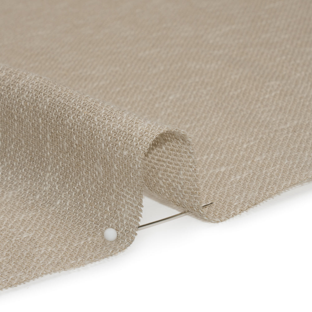 Slubbed Open Weave Drapery Sheer Fabric 118" - Driftwood - British Imported Detail