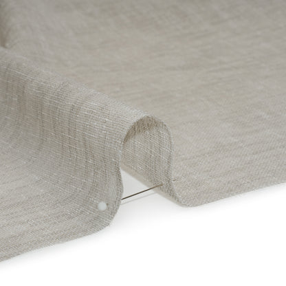 Linen Look Recycled Polyester Drapery Sheers Woven 118" - Silver - British Imported Detail