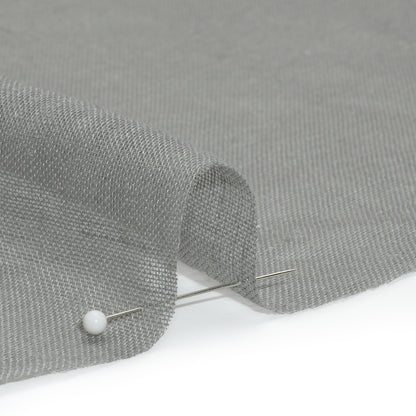 Gauzy Linen Blend Drapery Sheers Woven 118" - Graphite - British Imported Detail