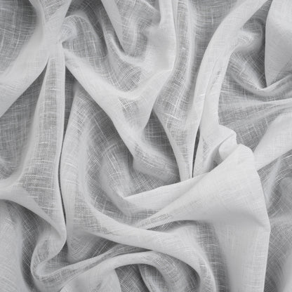 Crisp Linen Blend Drapery Sheers 122" - Chalk - British Imported