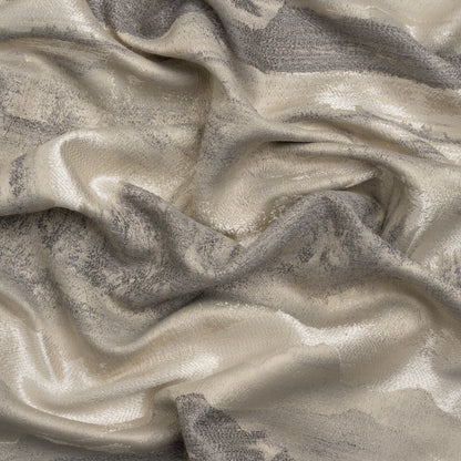 Recycled Polyester Drapery Jacquard - Slate Hazy Landscapes - British Imported