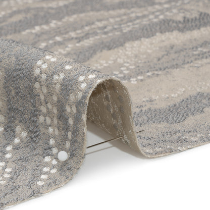 Recycled Polyester Jacquard - Slate Landscape Spots - British Imported Detail