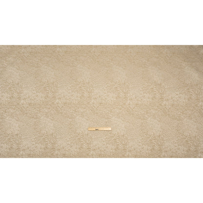Recycled Polyester Jacquard - Flax Lush Garden - British Imported Full