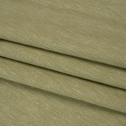 Linen Look Recycled Polyester and Cotton Woven - Pistachio - British Imported