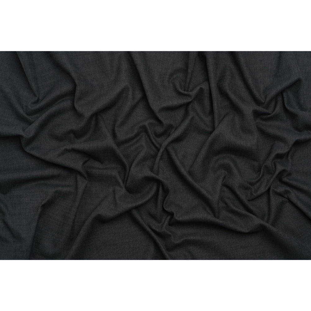 Linen Look Recycled Polyester and Cotton Woven - Raven - British Imported - Full