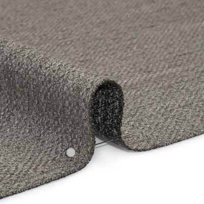 Textured Recycled Polyester Woven - Granite Boucle Stripes - British Imported