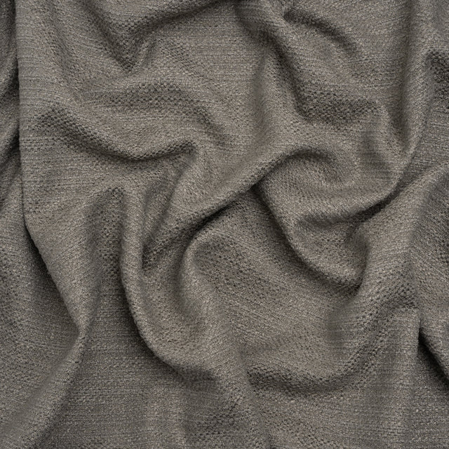 Textured Recycled Polyester Woven - Granite Boucle Stripes - British Imported