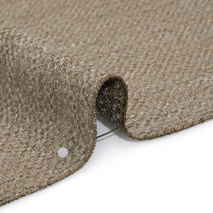 Textured Recycled Polyester Woven - Hemp Boucle Stripes - British Imported