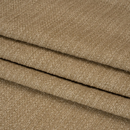 Textured Recycled Polyester Woven - Jute Boucle Stripes - British Imported