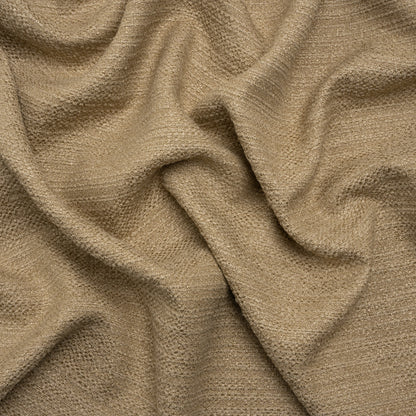 Textured Recycled Polyester Woven - Jute Boucle Stripes - British Imported