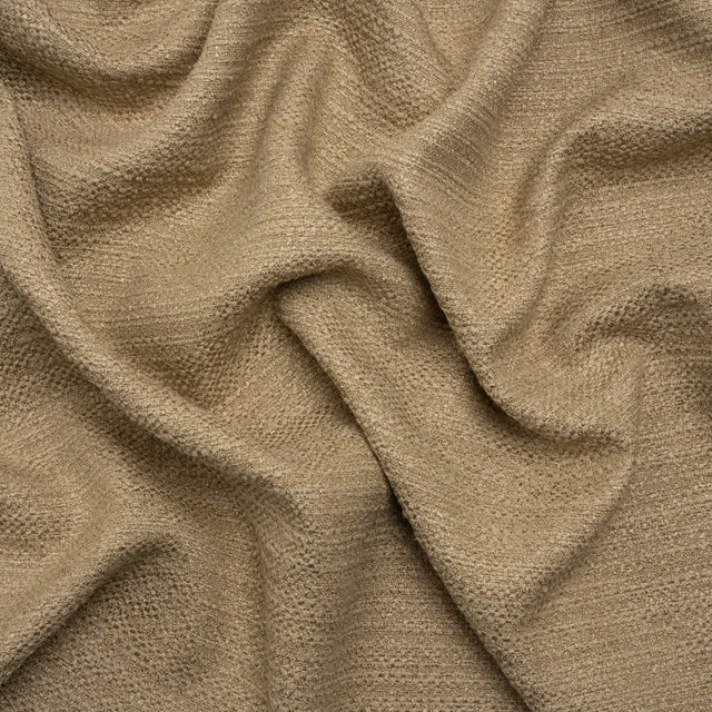 Textured Recycled Polyester Woven - Jute Boucle Stripes - British Imported