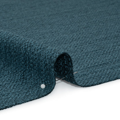 Textured Recycled Polyester Woven - Ocean Boucle Stripes - British Imported