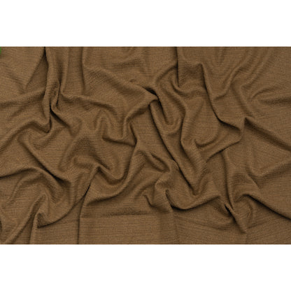 Textured Recycled Polyester Woven - Pecan Boucle Stripes - British Imported