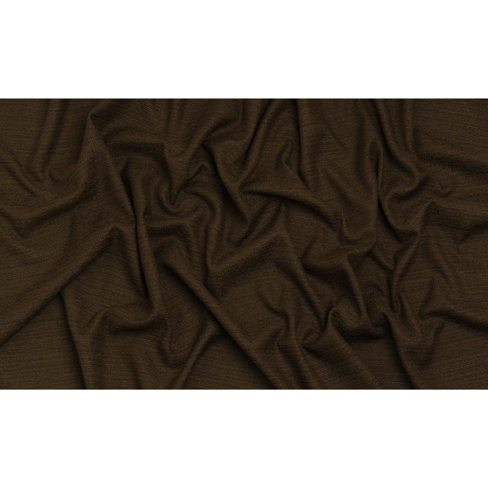 Textured Recycled Polyester Woven - Walnut Boucle Stripes - British Imported - Full
