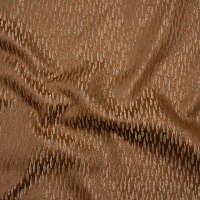 Luminous Drapery Jacquard - Rust Raindrops - British Imported