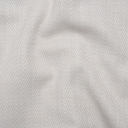 Recycled Polyester Home Decor Twill - Chalk Herringbone - British Imported