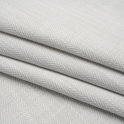 Recycled Polyester Home Decor Twill - Dove Herringbone - British Imported