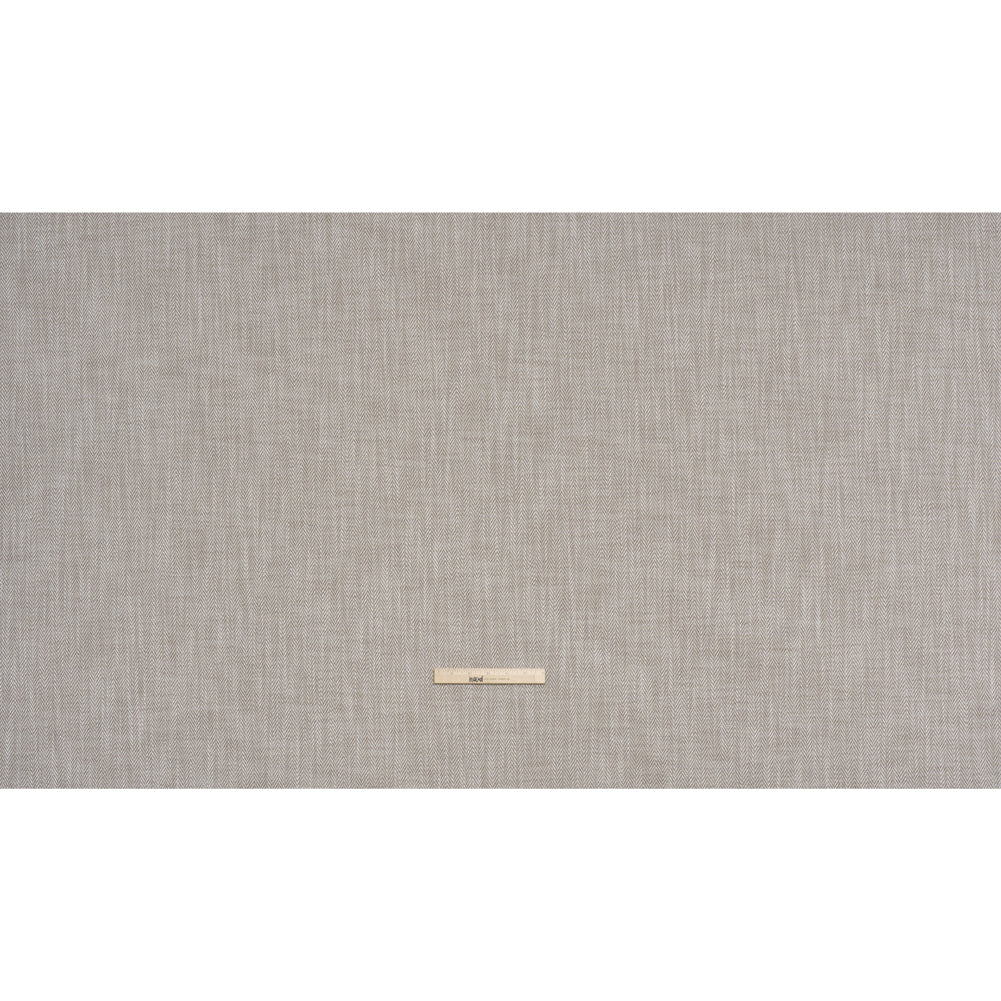 Recycled Polyester Home Decor Twill - Mushroom Herringbone - British Imported - Full