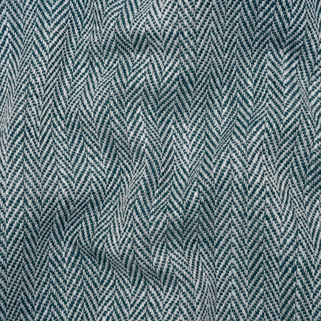 Recycled Polyester Home Decor Twill - Navy Herringbone - British Imported
