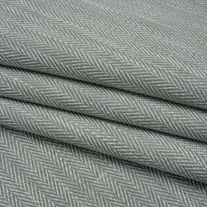 Recycled Polyester Home Decor Twill - Seafoam Herringbone - British Imported