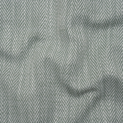 Recycled Polyester Home Decor Twill - Seafoam Herringbone - British Imported