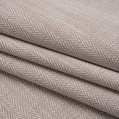 Recycled Polyester Home Decor Twill - Shell Herringbone - British Imported