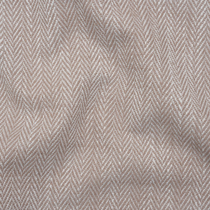 Recycled Polyester Home Decor Twill - Shell Herringbone - British Imported