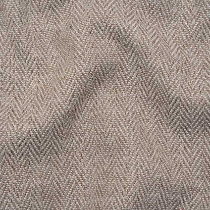 Recycled Polyester Home Decor Twill - Taupe Herringbone - British Imported