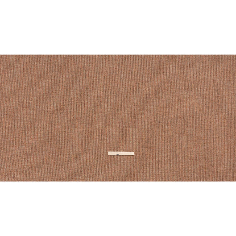 Recycled Polyester Home Decor Twill - Terracotta Herringbone - British Imported - Full