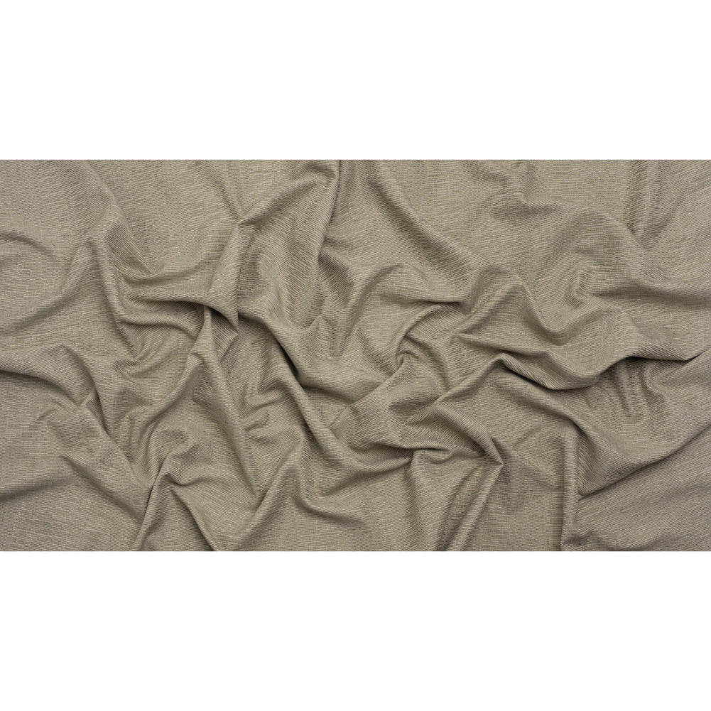 Recycled Polyester and Cotton Drapery Woven - Moss Striations - British Imported - Full