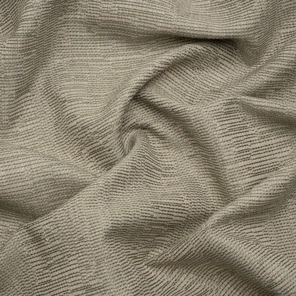 Recycled Polyester and Cotton Drapery Woven - Moss Striations - British Imported