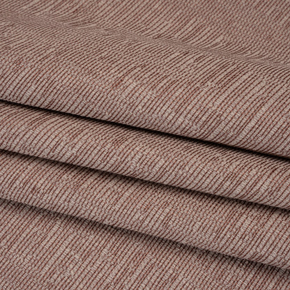 Recycled Polyester and Cotton Drapery Woven - Rosewood Striations - British Imported
