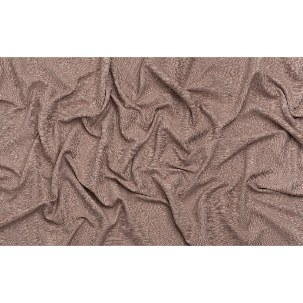 Recycled Polyester and Cotton Drapery Woven - Rosewood Striations - British Imported - Full