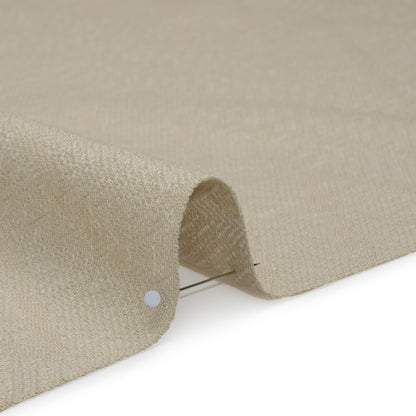 Recycled Polyester and Cotton Drapery Twill Woven - Flax Chevrons - British Imported